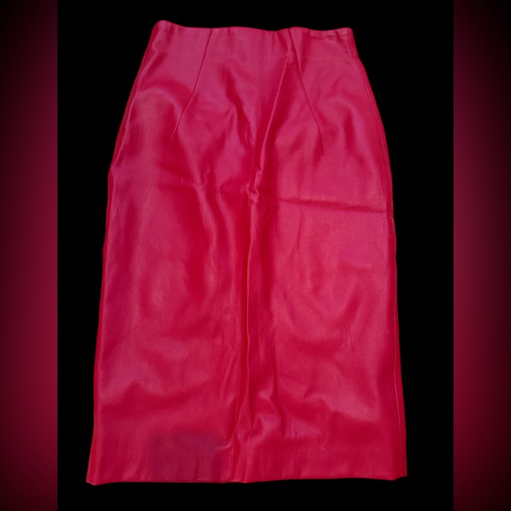 Red Zara Vegan skirt
